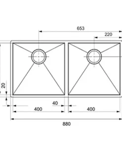 سینک ظرفشویی مونتینا مدل 4606