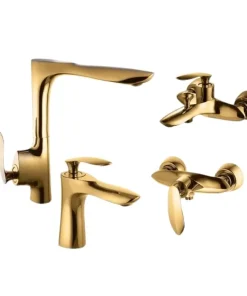 ست شیر آلات البرز روز مدل کلودی طلایی