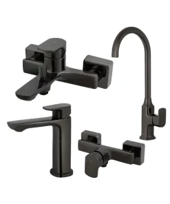 ست شیر آلات البرز روز مدل ویزارد رنگ تیتانیوم مات